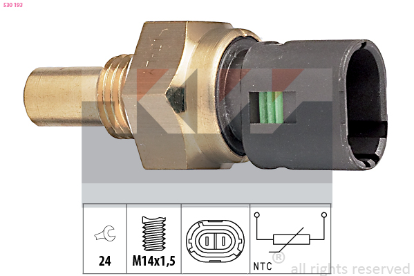 Senzor,temperatura ulei 530 193 KW